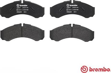 Brembo P A6 021 - Jarrupala, levyjarru onlydrive.pro