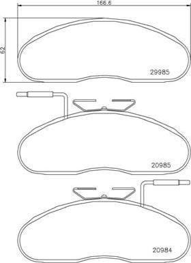 Brembo P B7 002 - Stabdžių trinkelių rinkinys, diskinis stabdys onlydrive.pro