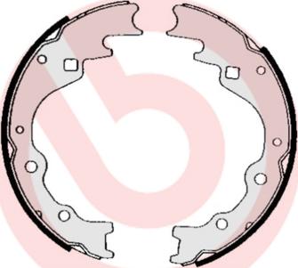 Brembo S 49 514 - Brake Shoe Set onlydrive.pro