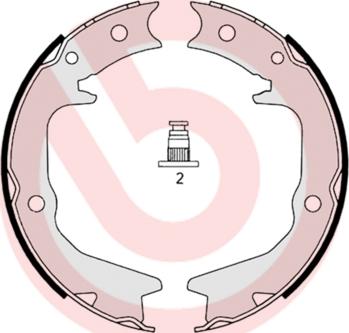 Brembo S 54 519 - Комплект тормозов, ручник, парковка onlydrive.pro