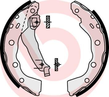 Brembo S 54 515 - Brake Shoe Set onlydrive.pro