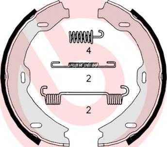 Brembo S 50 518 - Комплект тормозов, ручник, парковка onlydrive.pro