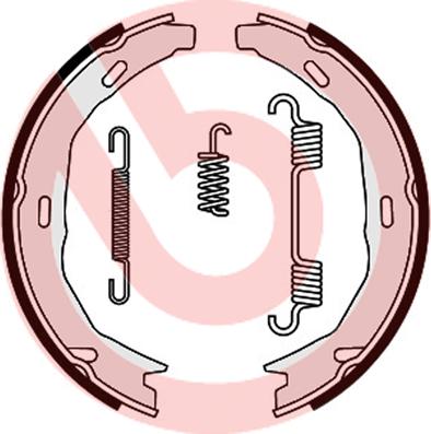 Brembo S 50 522 - Brake Shoe Set, parking brake onlydrive.pro