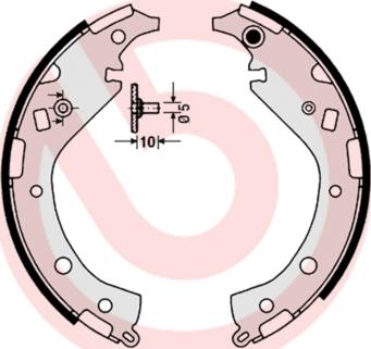 Brembo S 83 549 - Brake Shoe Set onlydrive.pro