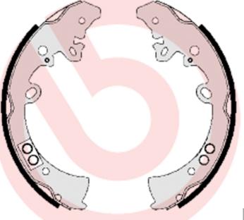 Brembo S 83 550 - Brake Shoe Set onlydrive.pro