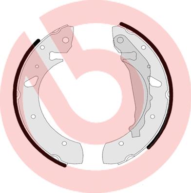 Brembo S 83 507 - Brake Shoe Set onlydrive.pro