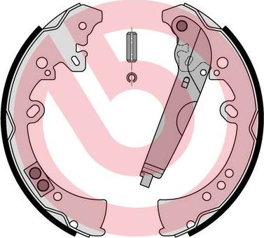 Brembo S 83 570 - Brake Shoe Set onlydrive.pro