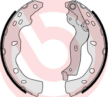 Brembo S 23 532 - Brake Shoe Set onlydrive.pro