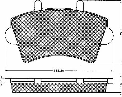 RENAULT 41 06 035 13R - Piduriklotsi komplekt,ketaspidur onlydrive.pro