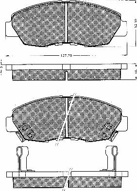 Honda 45022-S4K-A01 - Brake Pad Set, disc brake onlydrive.pro