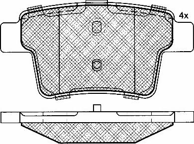 FORD 2 612 828 - Brake Pad Set, disc brake onlydrive.pro