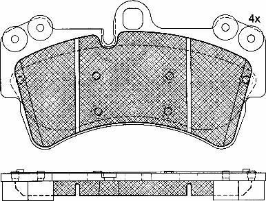 Porsche 955 351 939 18 - Тормозные колодки, дисковые, комплект onlydrive.pro