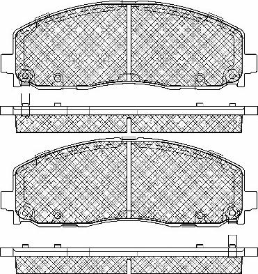 FIAT 68409860AA - Piduriklotsi komplekt,ketaspidur onlydrive.pro