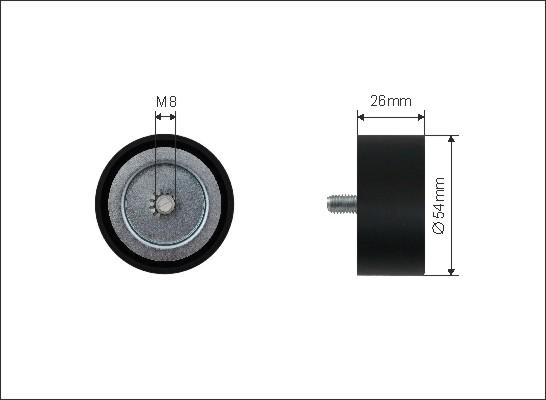 Caffaro 500179 - Ohjainrulla, moniurahihna onlydrive.pro