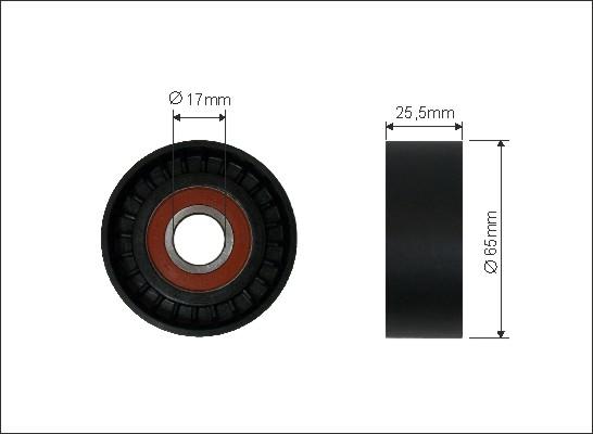 Caffaro 434-00 - Ролик, поликлиновый ремень onlydrive.pro