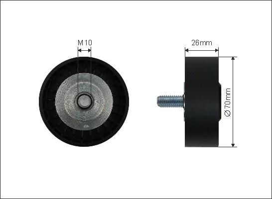 Caffaro 422-137 - Ohjainrulla, moniurahihna onlydrive.pro