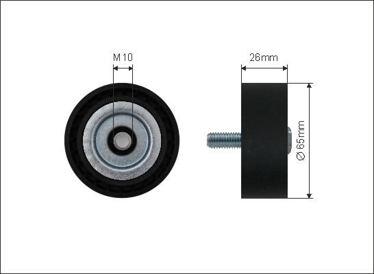 Caffaro 500444 - Ohjainrulla, moniurahihna onlydrive.pro