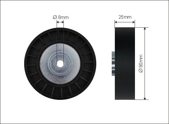 Caffaro 500463 - Pulley, v-ribbed belt onlydrive.pro