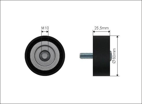 Caffaro 500402 - Ролик, поликлиновый ремень onlydrive.pro