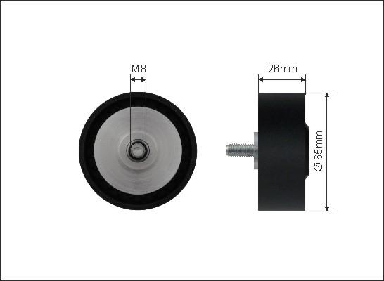 Caffaro 500542 - Pulley, v-ribbed belt onlydrive.pro