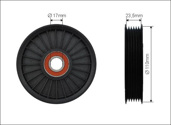 Caffaro 500572 - Pulley, v-ribbed belt onlydrive.pro