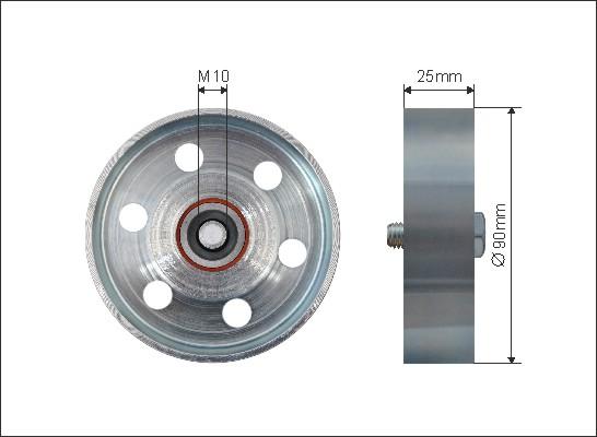 Caffaro 500047 - Pulley, v-ribbed belt onlydrive.pro