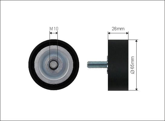 Caffaro 500017 - Pulley, v-ribbed belt onlydrive.pro