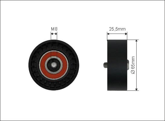 Caffaro 500031 - Ohjainrulla, moniurahihna onlydrive.pro