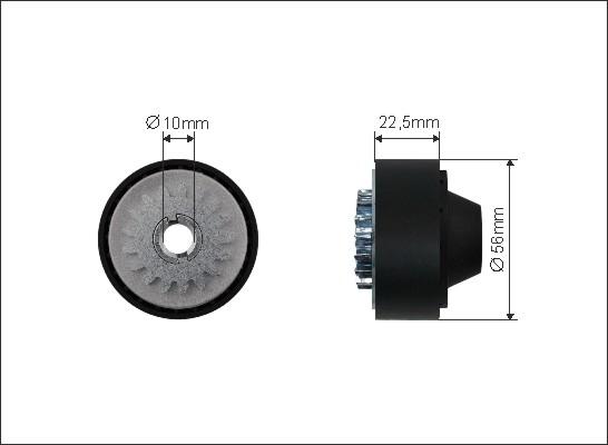 Caffaro 500032 - Kreipiantysis skriemulys, V formos rumbuotas diržas onlydrive.pro