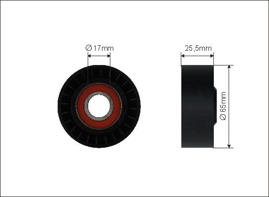 Caffaro 500025 - Ohjainrulla, moniurahihna onlydrive.pro