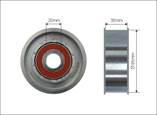 Caffaro 500100 - Pulley, v-ribbed belt onlydrive.pro