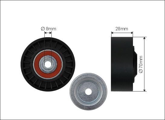 Caffaro 500112 - Kreipiantysis skriemulys, V formos rumbuotas diržas onlydrive.pro