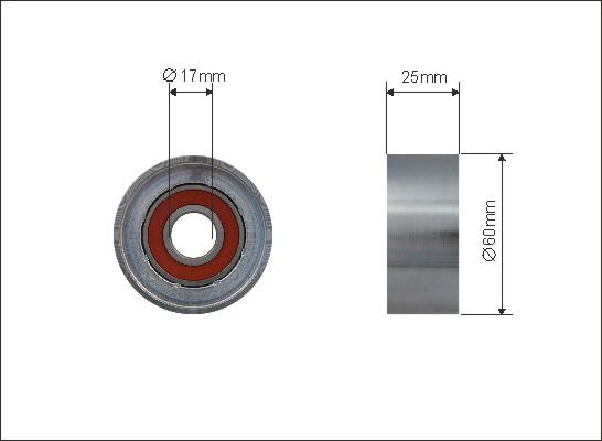 Caffaro 500172 - Ролик, поликлиновый ремень onlydrive.pro