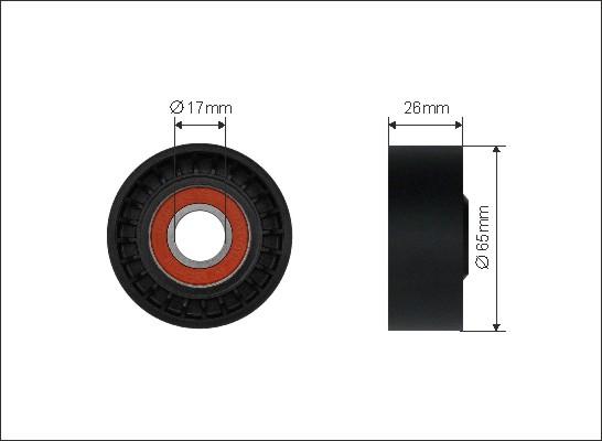 Caffaro 500395 - Kreipiantysis skriemulys, V formos rumbuotas diržas onlydrive.pro