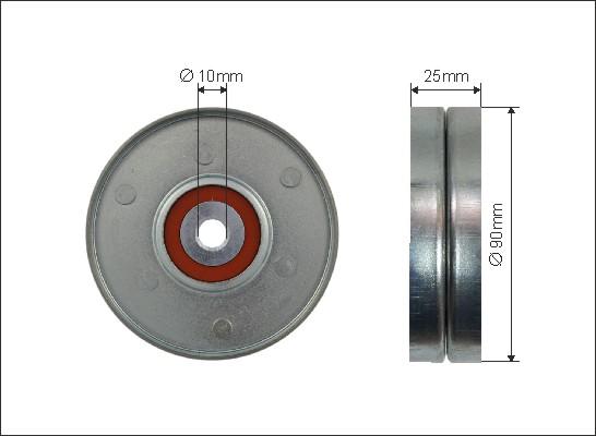 Caffaro 500392 - Pulley, v-ribbed belt onlydrive.pro