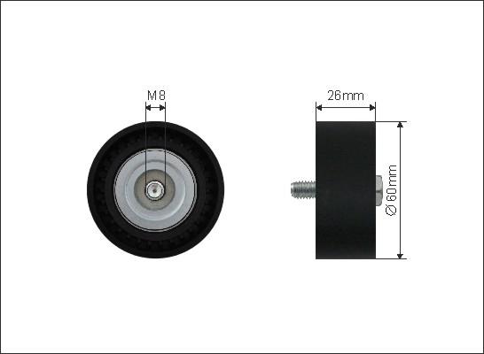 Caffaro 500333 - Ohjainrulla, moniurahihna onlydrive.pro