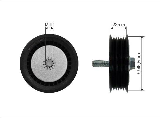 Caffaro 500285 - Pulley, v-ribbed belt onlydrive.pro