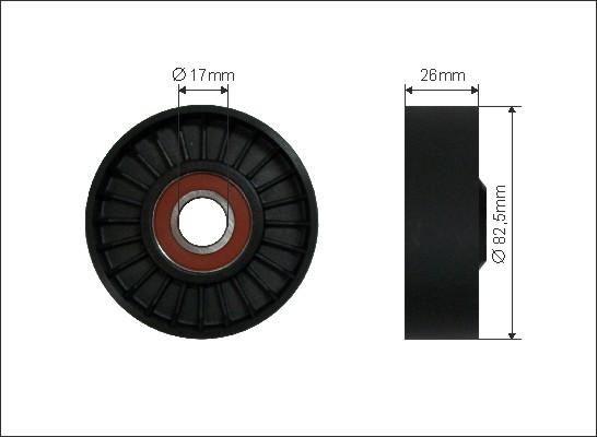 Caffaro 500281 - Ролик, поликлиновый ремень onlydrive.pro