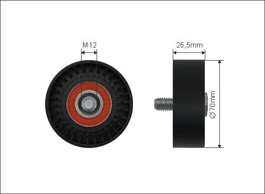 Caffaro 500229 - Ohjainrulla, moniurahihna onlydrive.pro