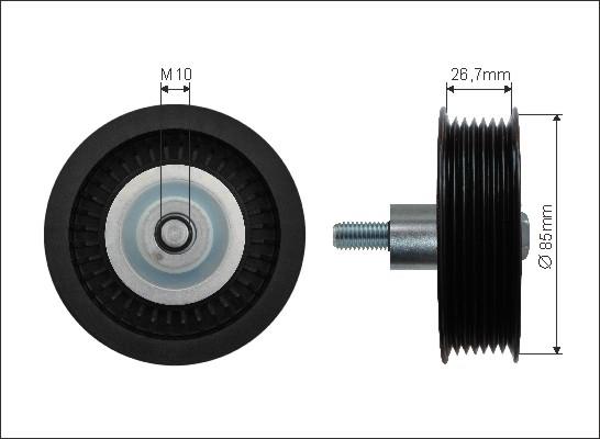 Caffaro 500275 - Pulley, v-ribbed belt onlydrive.pro