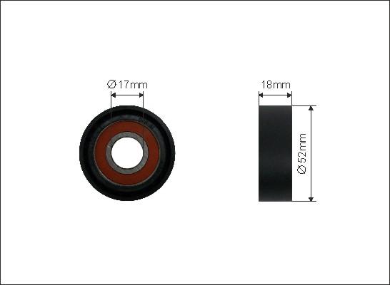 Caffaro 04-00 - Ролик, поликлиновый ремень onlydrive.pro