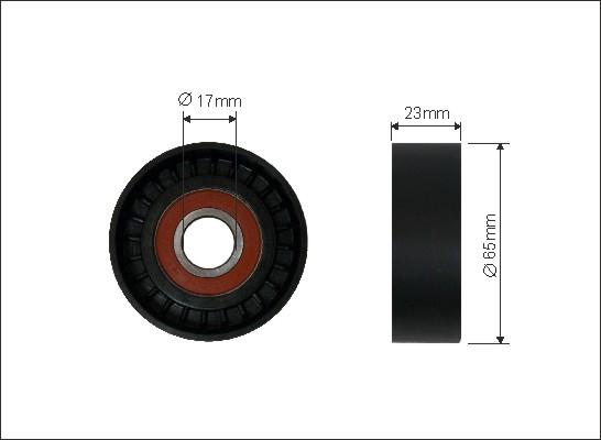 Caffaro 349-00 - Ролик, поликлиновый ремень onlydrive.pro