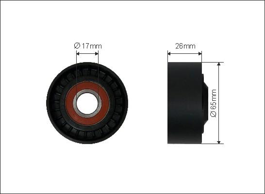 Caffaro 191-00 - Ролик, поликлиновый ремень onlydrive.pro