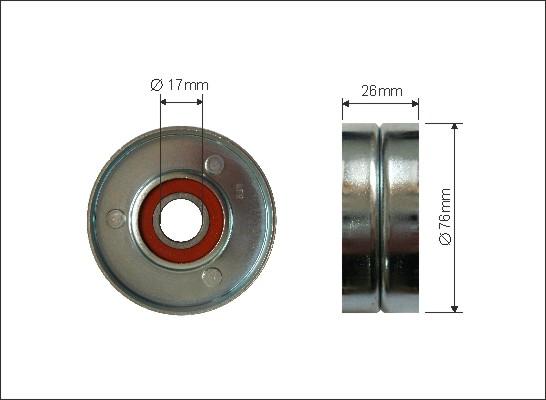 Caffaro 163-00 - Ohjainrulla, moniurahihna onlydrive.pro