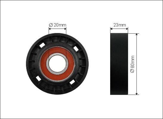 Caffaro 10-00 - Pulley, v-ribbed belt onlydrive.pro