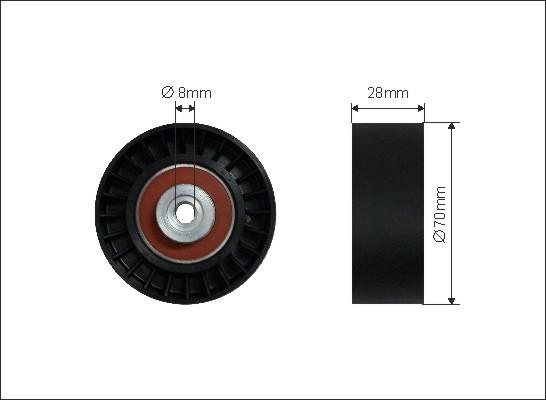 Caffaro 118-14 - Ohjainrulla, moniurahihna onlydrive.pro