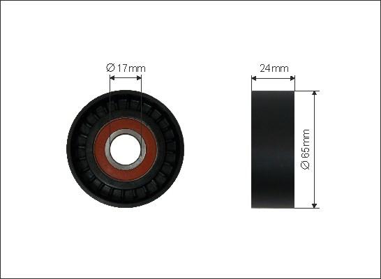 Caffaro 500202 - Ohjainrulla, moniurahihna onlydrive.pro