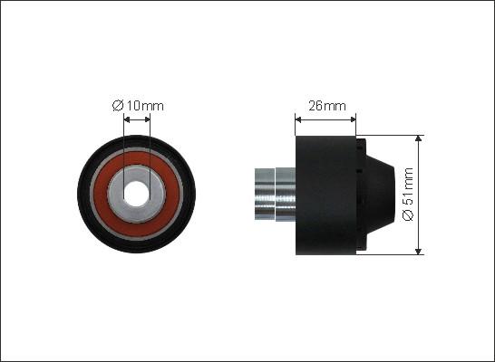 Caffaro 137-30 - Ohjainrulla, moniurahihna onlydrive.pro