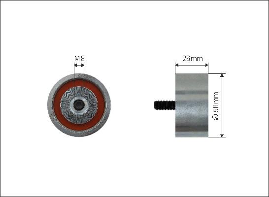 Caffaro 174-39 - Pulley, v-ribbed belt onlydrive.pro