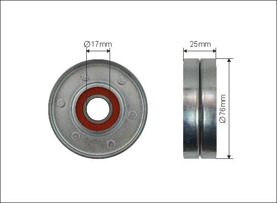 Caffaro 171-00 - Pulley, v-ribbed belt onlydrive.pro